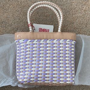 Solid and Stripped brand new hand bag